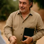 sourcier Maroc détection eau souterraine Marrakech scientifique avec calepin
