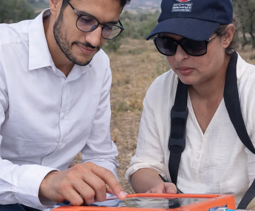 karima cabana geophysicienne et dr mohamed hlal hydrologue detection eau souterraine maroc analyse geophysique