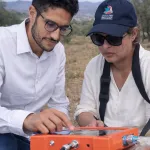 karima cabana geophysicienne et dr mohamed hlal hydrologue detection eau souterraine maroc analyse geophysique