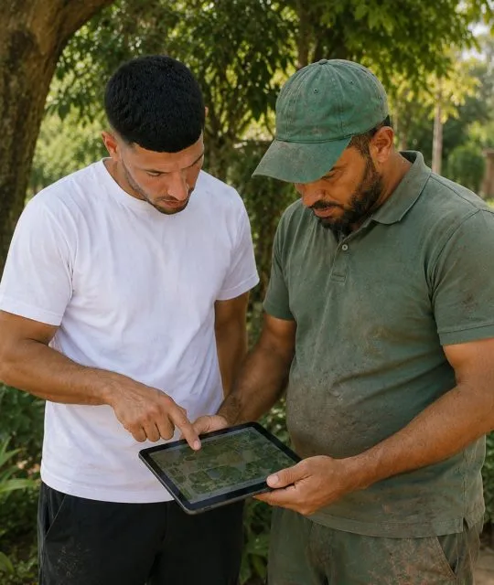 Détection d’eau souterraine au Maroc : illustration humoristique sur les fausses détections par satellite et les risques de forage sans étude géophysique sérieuse.