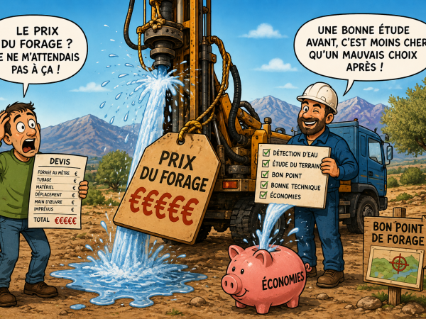 Illustration du prix d’un forage au Maroc et de l’importance de la détection d’eau avant forage