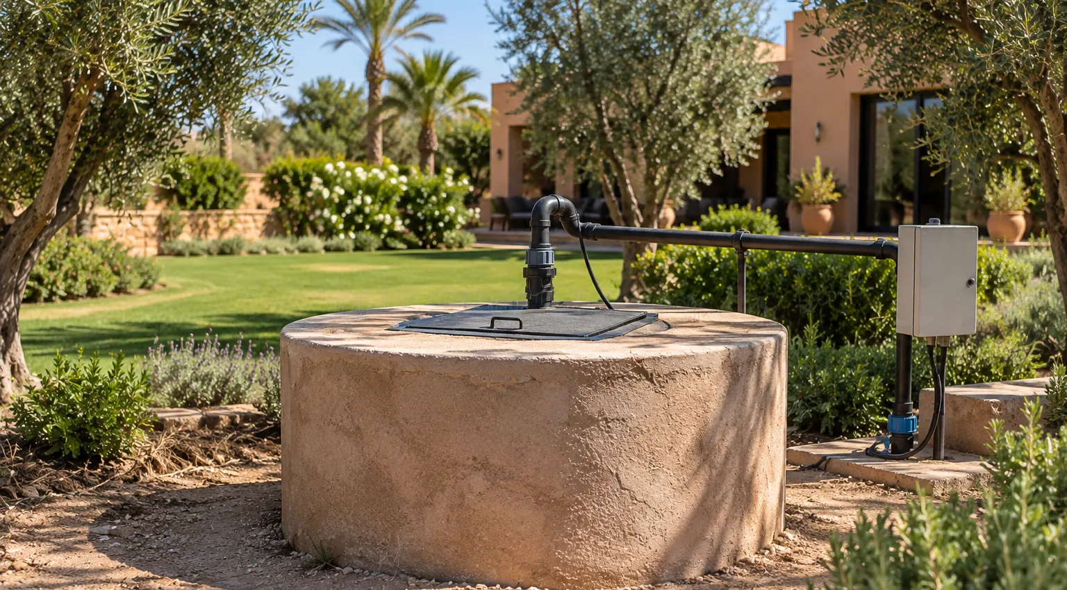 Ancien puits à Marrakech étudié avant approfondissement