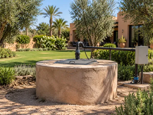 Ancien puits à Marrakech étudié avant approfondissement